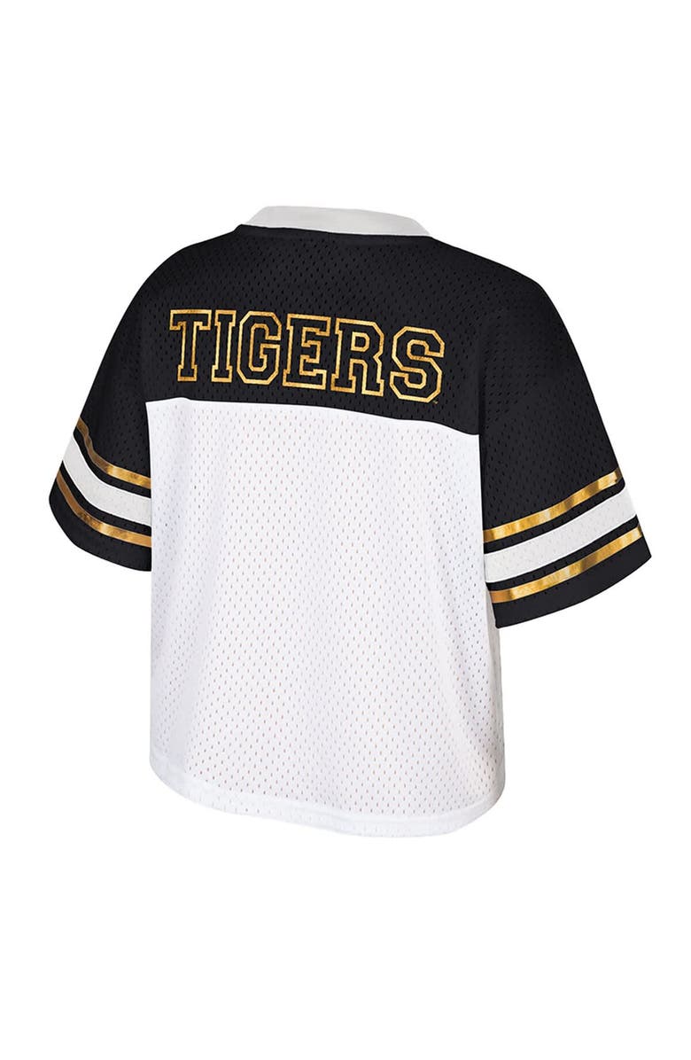COLOSSEUM Women's Colosseum White Missouri Tigers Treasure Cropped Football Jersey, Alternate, color, White