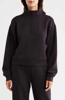 Z by Zella Whisper Knit Quarter Zip Pullover