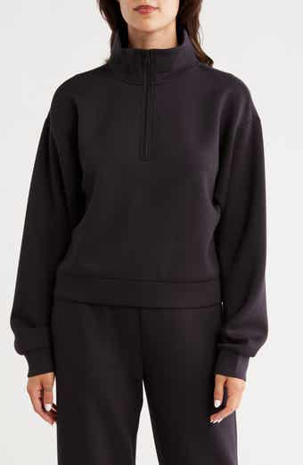 Z by Zella Whisper Knit Quarter Zip Pullover