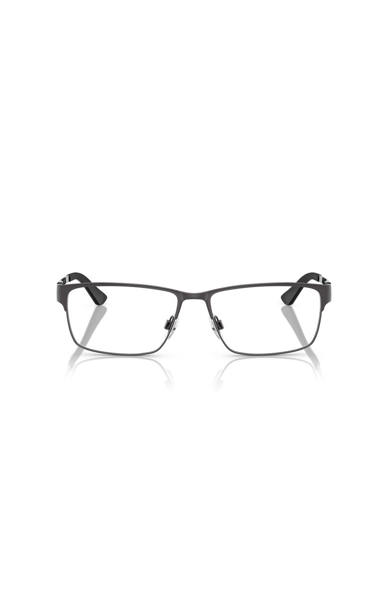 Polo Ralph Lauren 56mm Rectangle optical glasses, Alternate, color, Grey