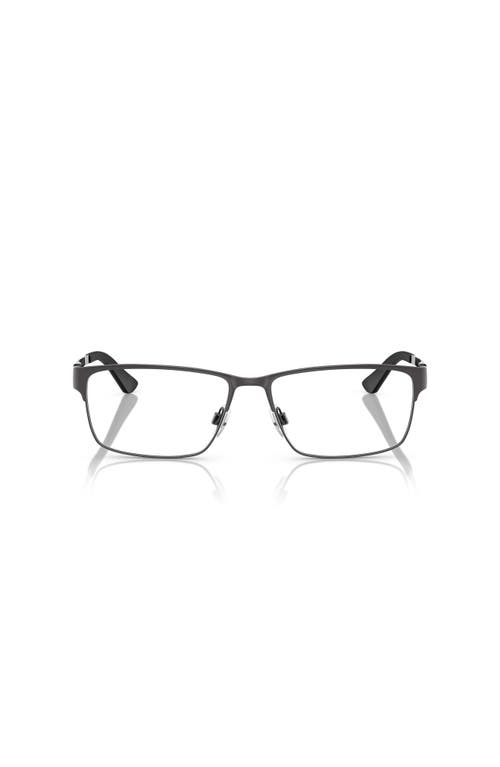 Polo Ralph Lauren 58mm Rectangle Optical Glasses In Black
