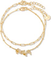 Brook and York Alex Stacked Bead & Link Bracelet Set