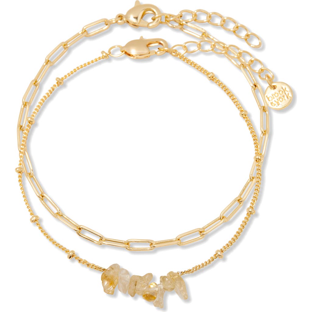 Brook & York Alex Birthstone Bracelet In Gold November