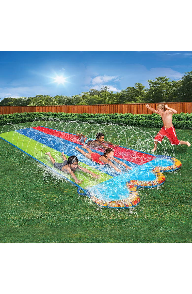 Banzai Kids Triple Racer Water Slide, Alternate, color,