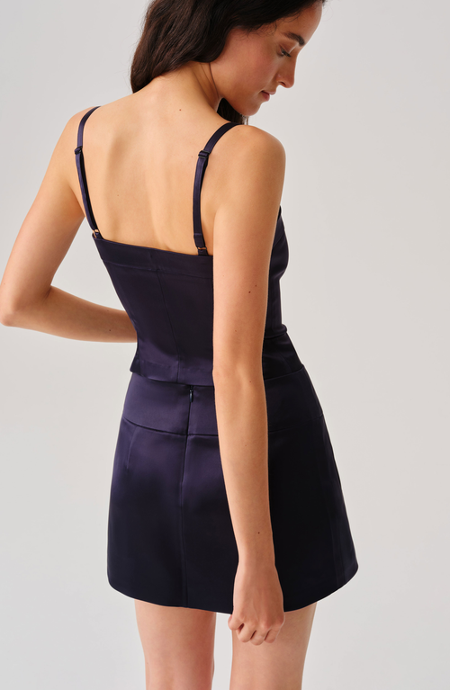 Leman Mercer Maya Corset In Blue