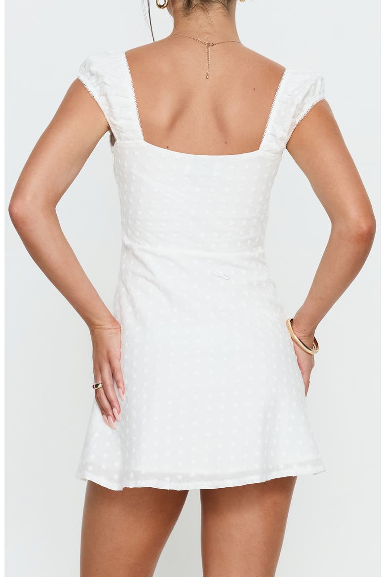 Seyani Eyelet Minidress, Alternate, color, WHITE