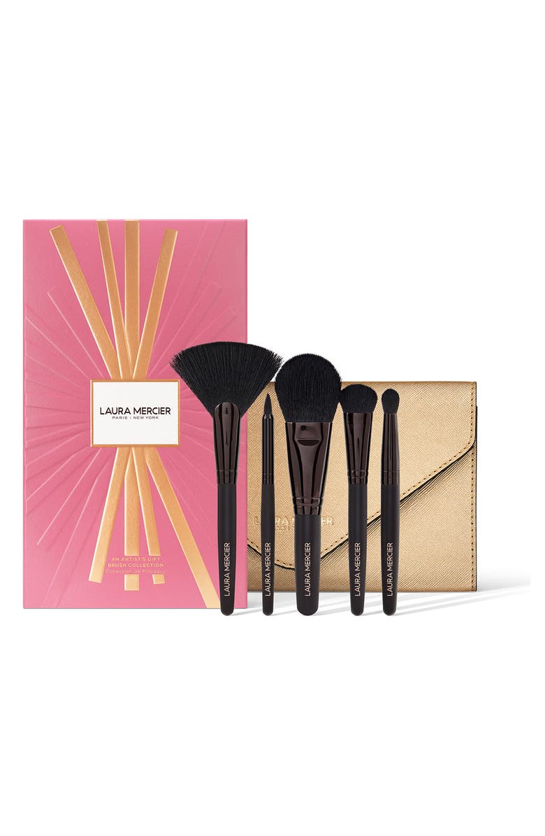 Laura Mercier An Artist Gift Brush Collection 5-Piece Travel Set USD $170 Value, Main, color,