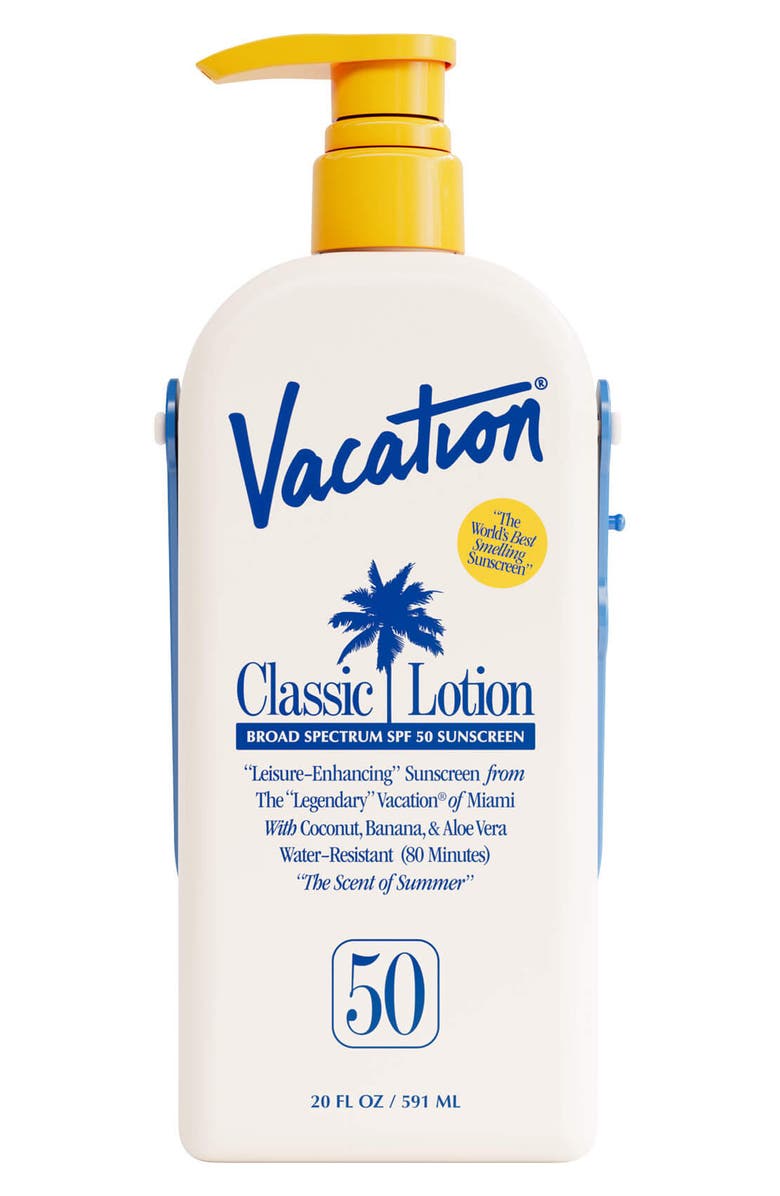 Vacation Classic Lotion SPF 50 Sun Lotion Jug, Main, color, 