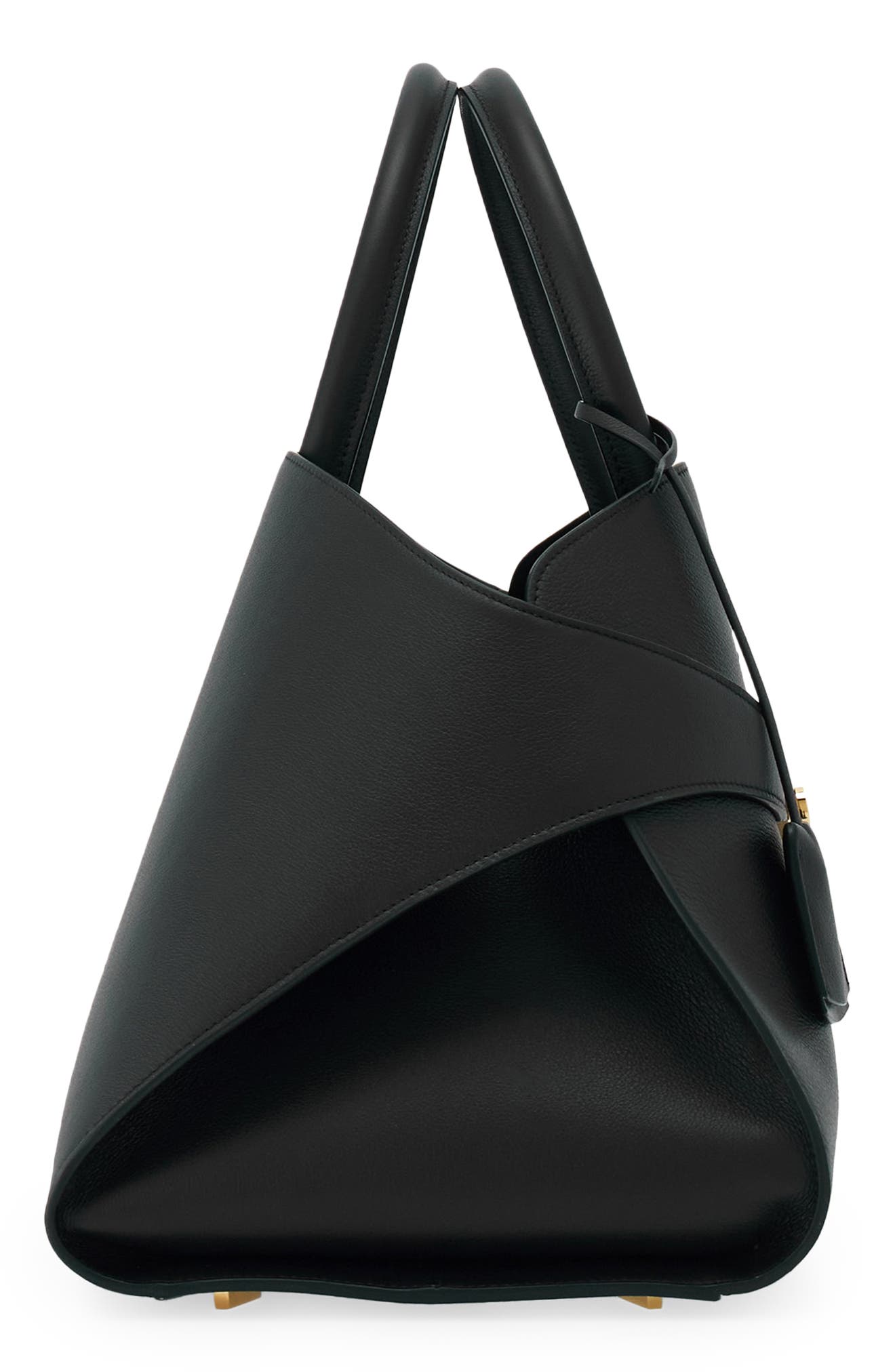 FERRAGAMO Medium Hug Leather Top-Handle Bag, Alternate, color, 