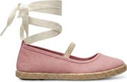 CHILDRENCHIC Kids' Maca Ankle Wrap Espadrille Flat