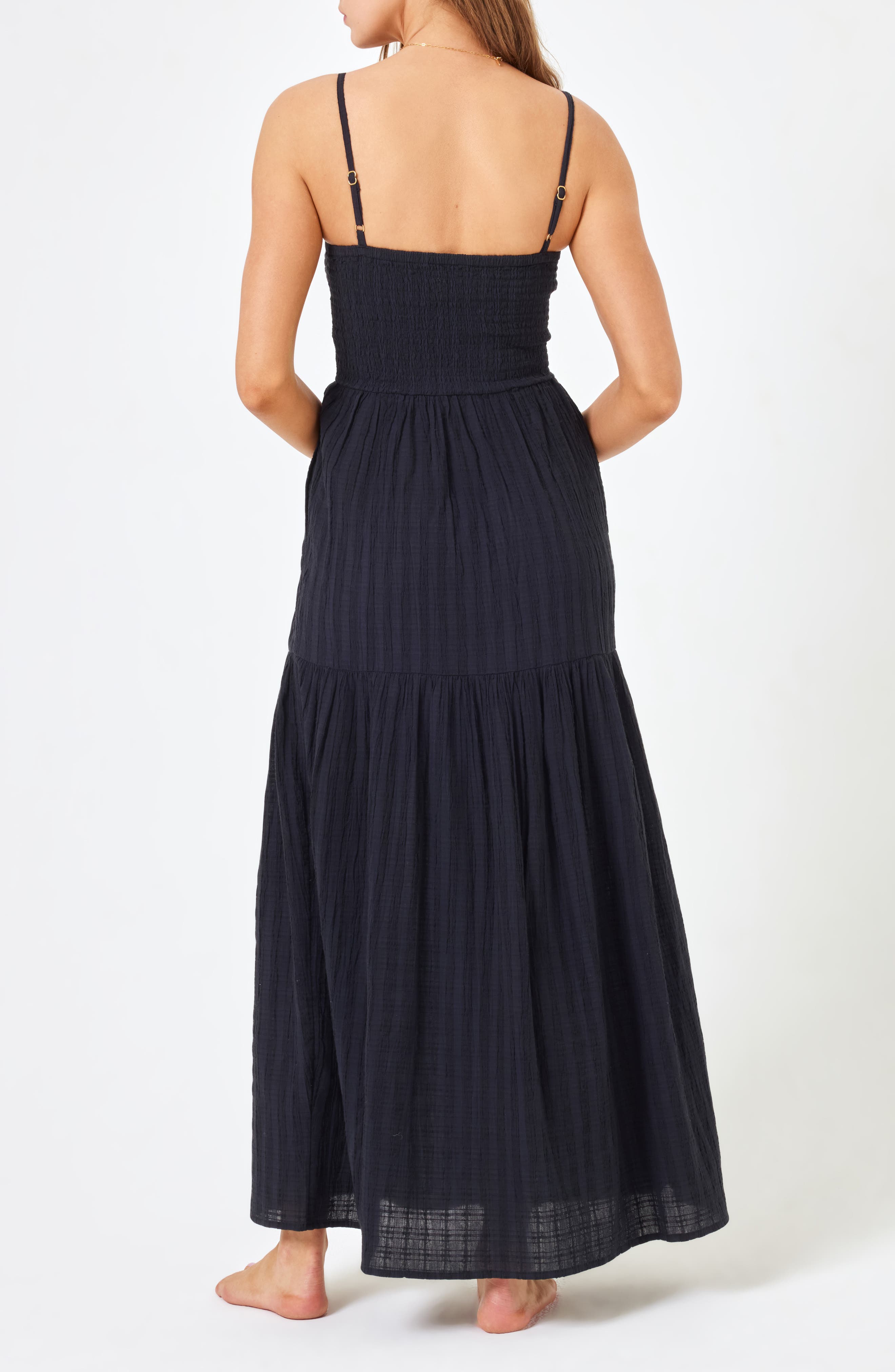 Mallorca Smocked Cover-Up Maxi Dress - image 2