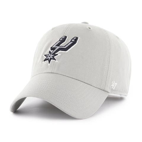 Men's '47 Silver San Antonio Spurs Clean Up Adjustable Hat