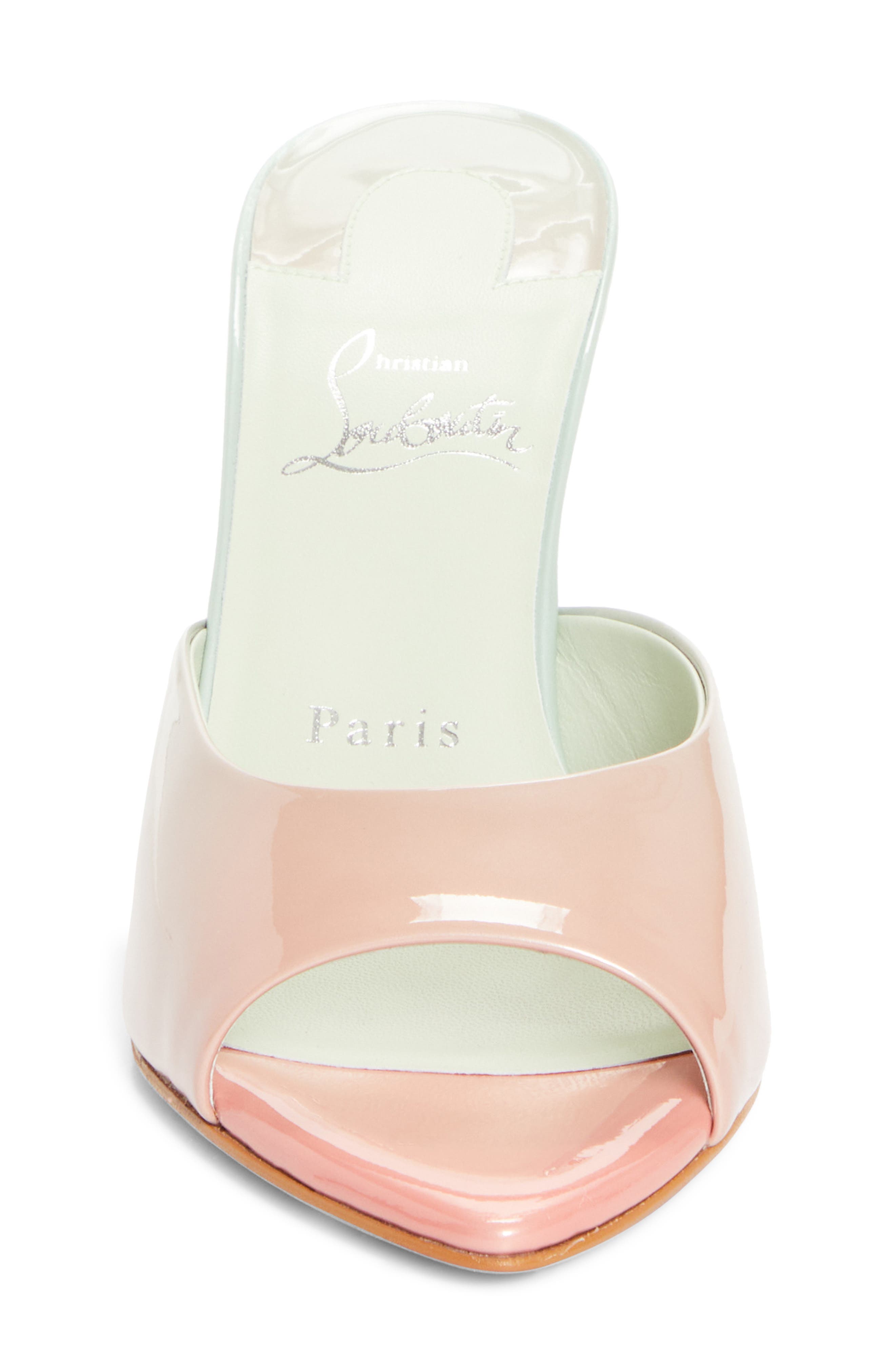 Christian Louboutin Miss Z Pointed Toe Sandal, Alternate, color, Palio/ Haiiro