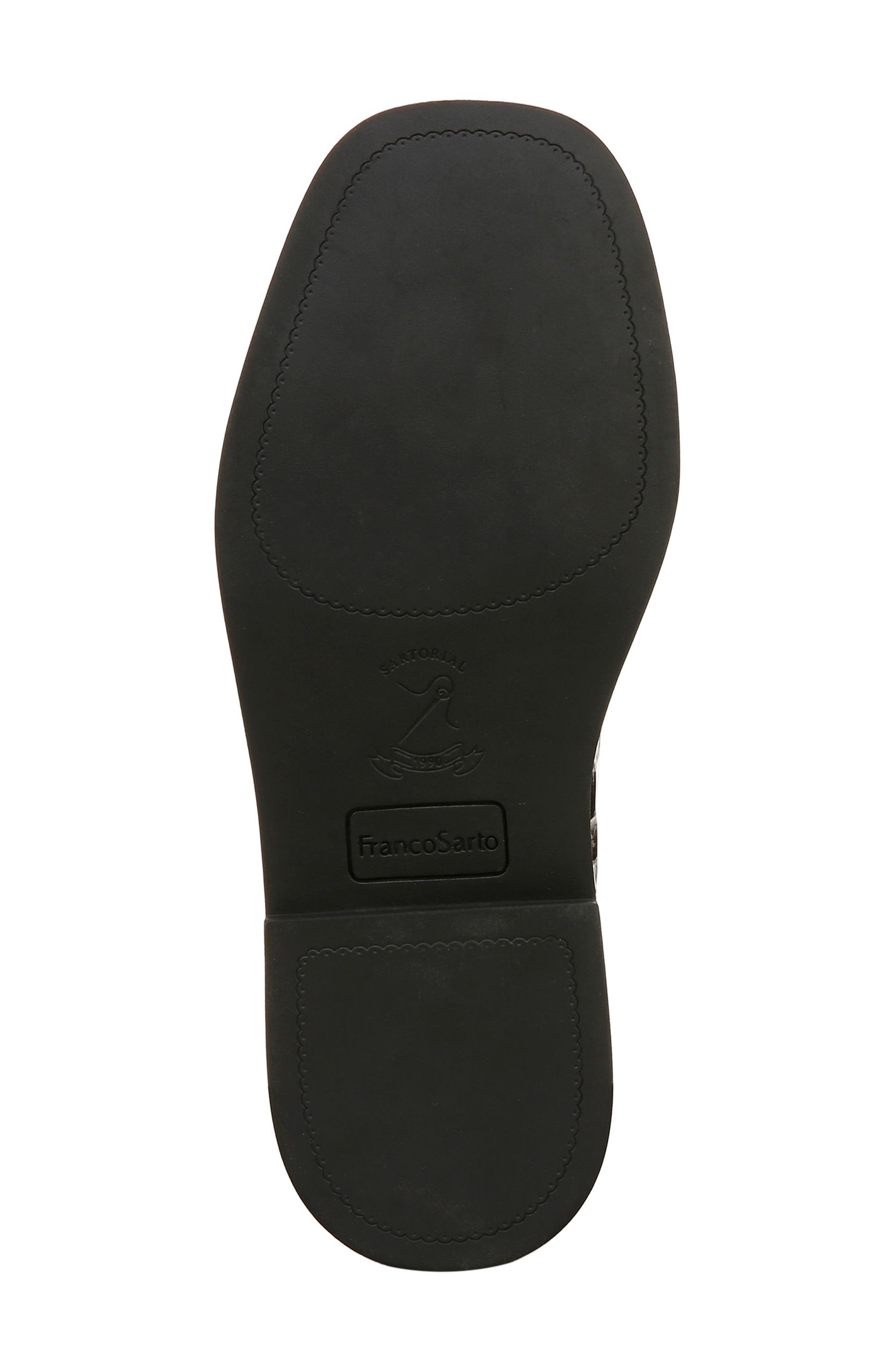 Franco Sarto Audrey Croc Embossed Wingtip Oxford, Alternate, color, Brown