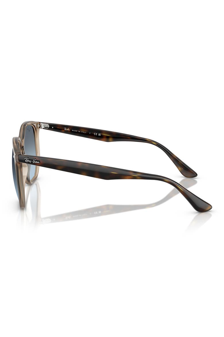 54mm Gradient Round Sunglasses, Alternate, color, BLUE GRAD