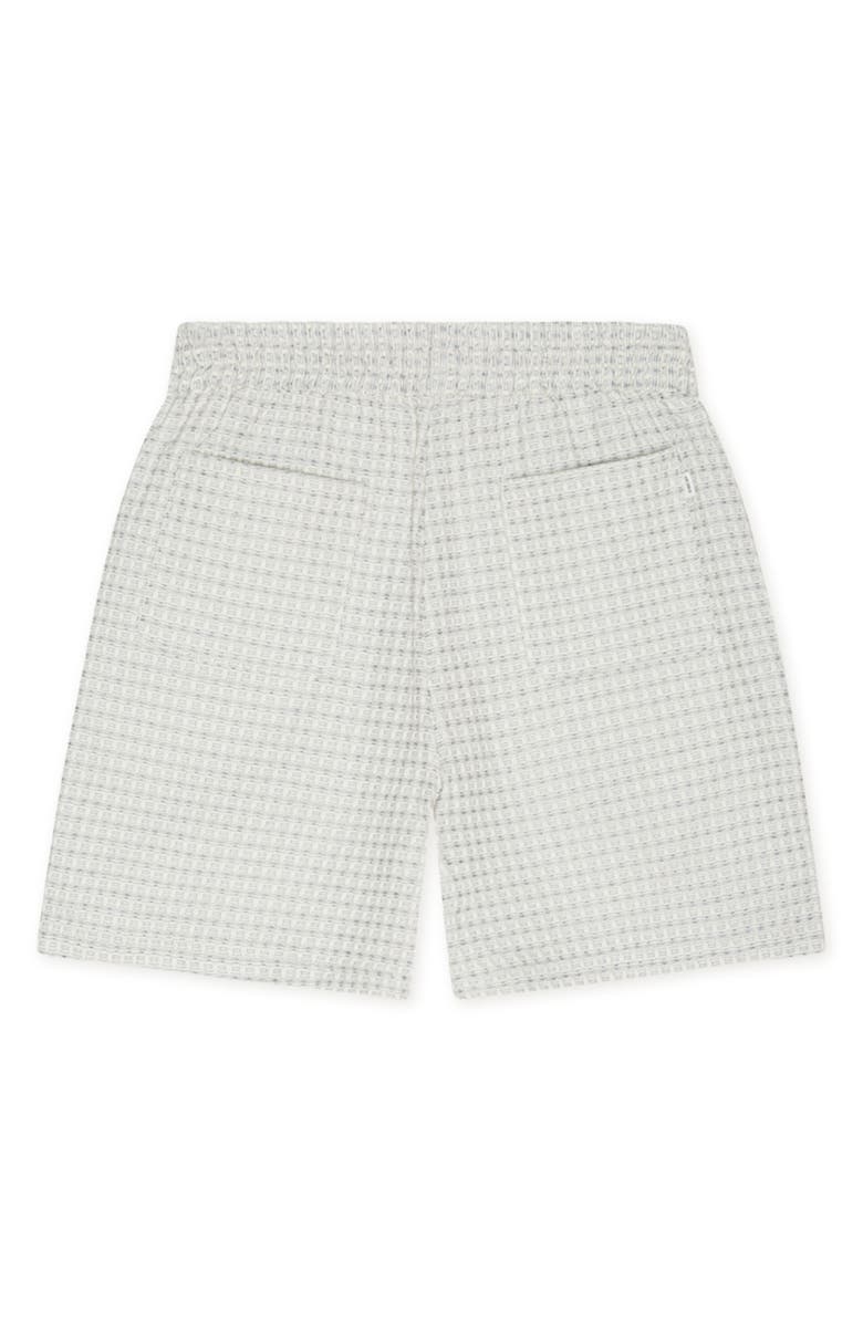 Les Deux Check Cotton Seersucker Drawstring Shorts, Alternate, color, Light Ivory
