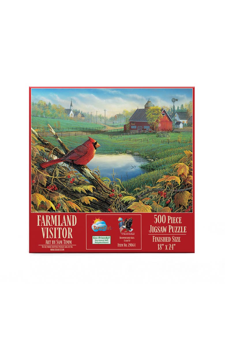 Sunsout Farmland Visitor 500 piece Jigsaw Puzzle for Adults, Alternate, color, Multicolor