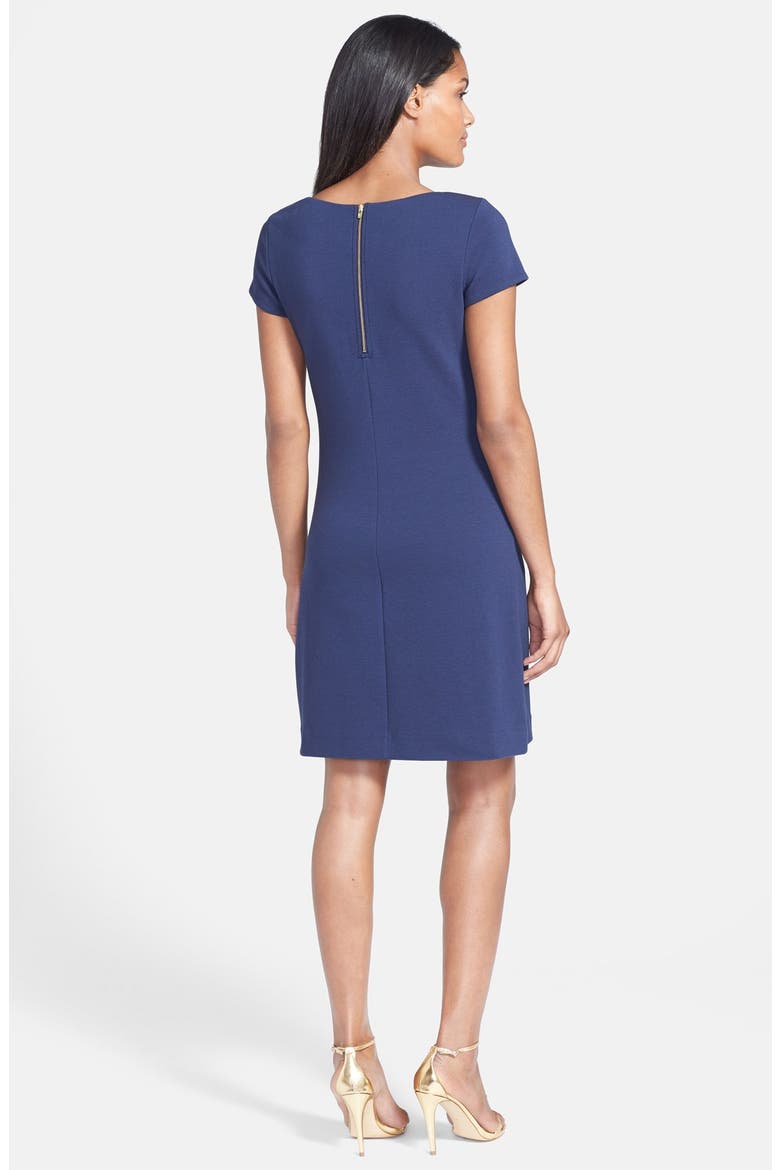 'Layton' Knit Shift Dress, Alternate, color, TRUE NAVY