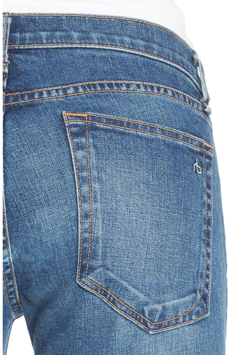 'Dre' Distressed Slim Boyfriend Jeans, Alternate, color, EAST LAKE
