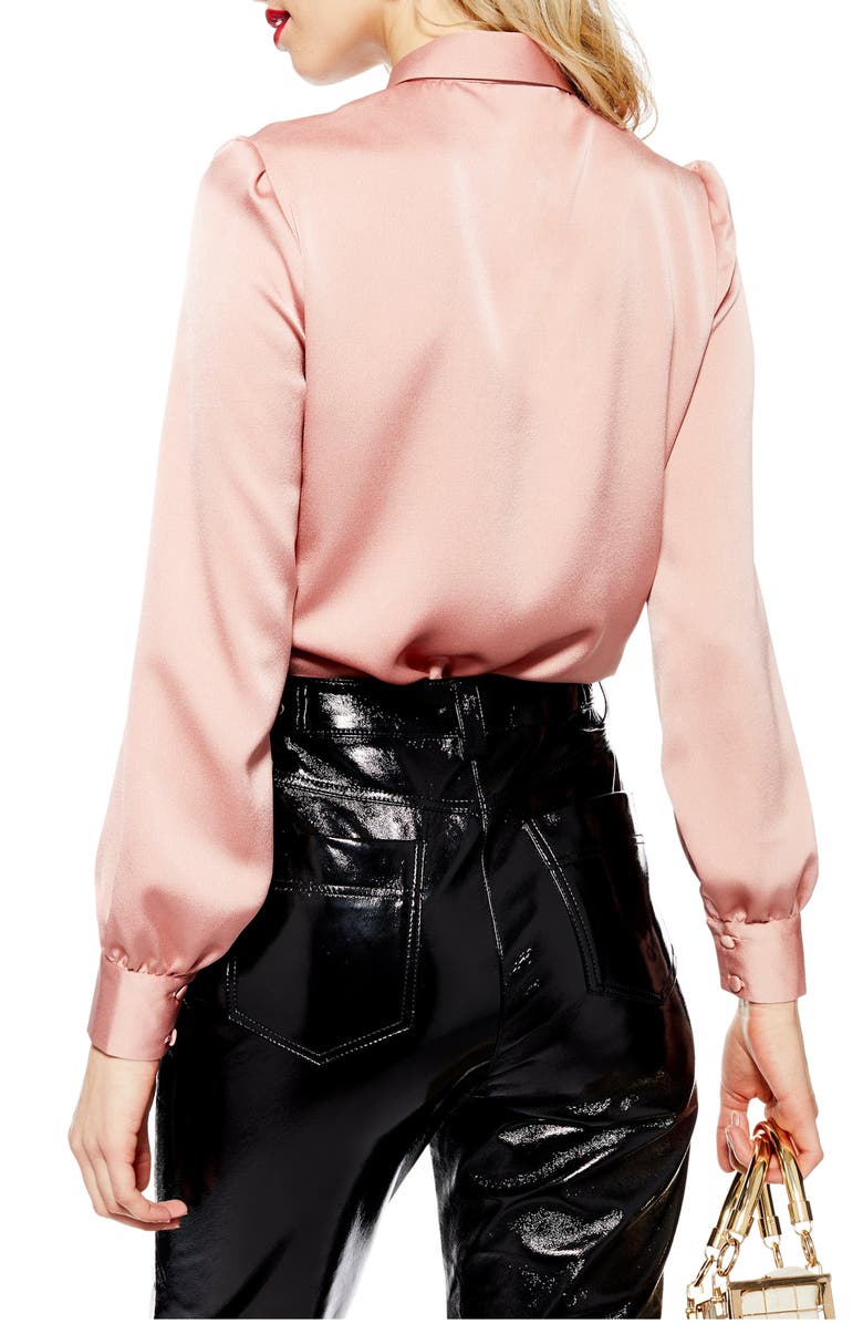 Topshop Rouleau Button Shirt, Alternate, color,