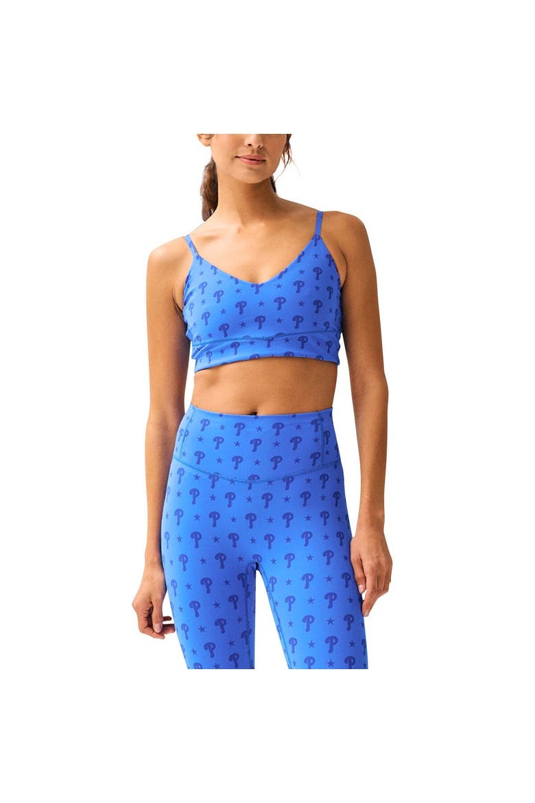 Women's Terez Royal Philadelphia Phillies Active Bra, Alternate, color, Royal
