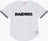 Mitchell & Ness Men's Mitchell & Ness White Las Vegas Raiders Monochrome Mesh Full-Button Baseball Jersey