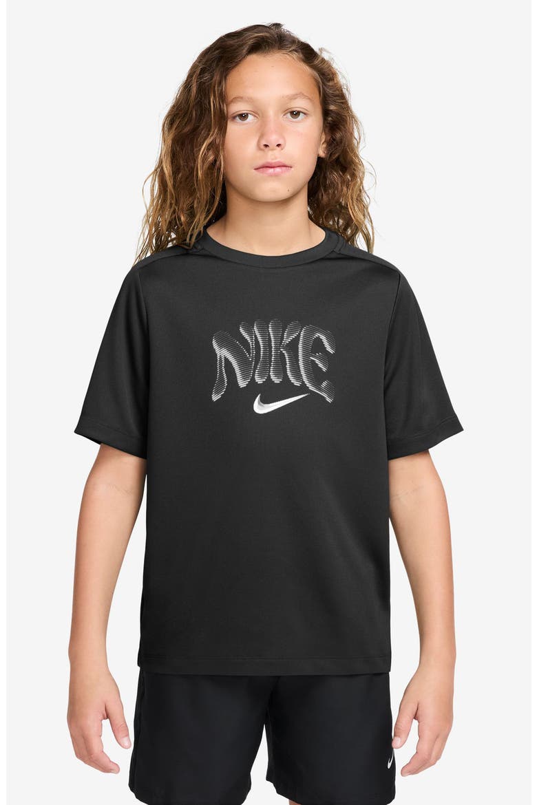 Kids' Multi Refresh Performance Graphic T-Shirt, Main, color, BLACK