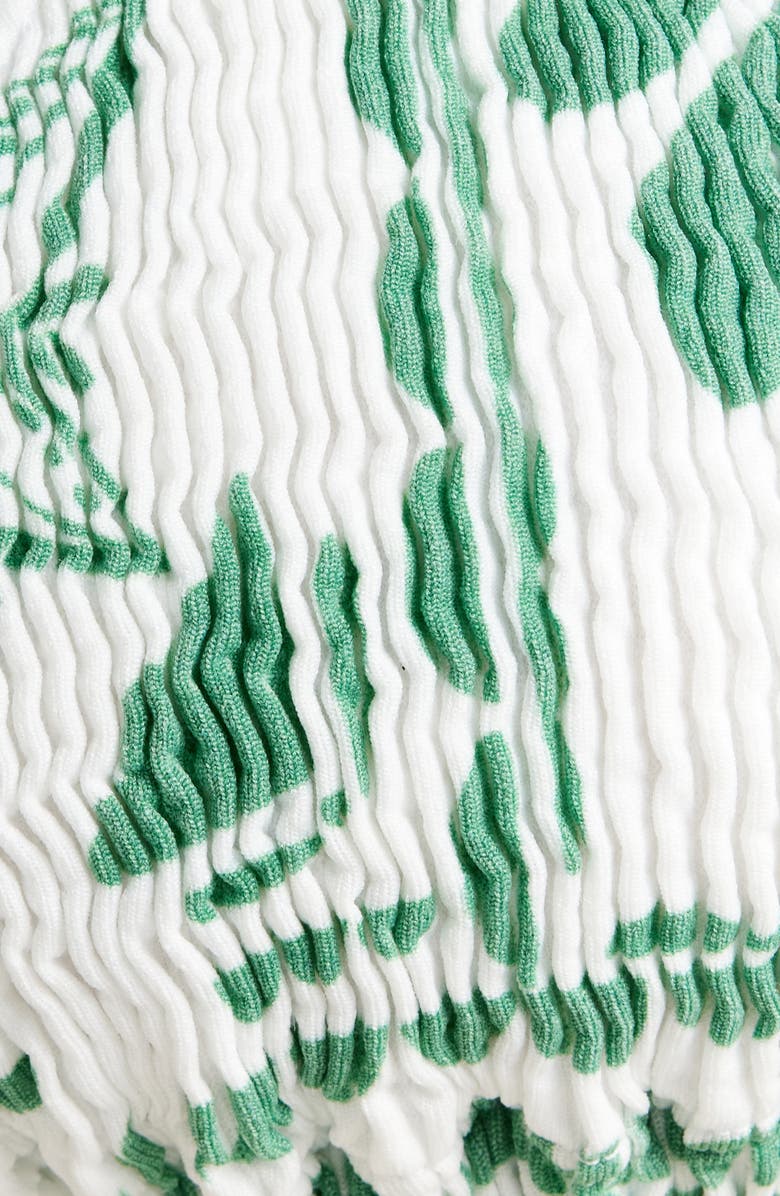 CLEONIE Bow Triangle Bikini Top, Alternate, color, Palm