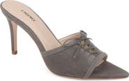 L'AGENCE Thames II Lace Up Pointed Toe Leather Mule