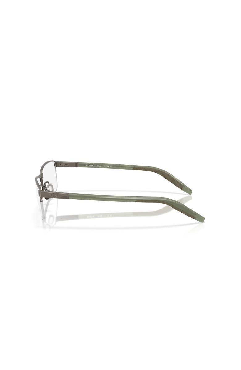 Costa 55mm Rectangle optical glasses, Alternate, color, Grey