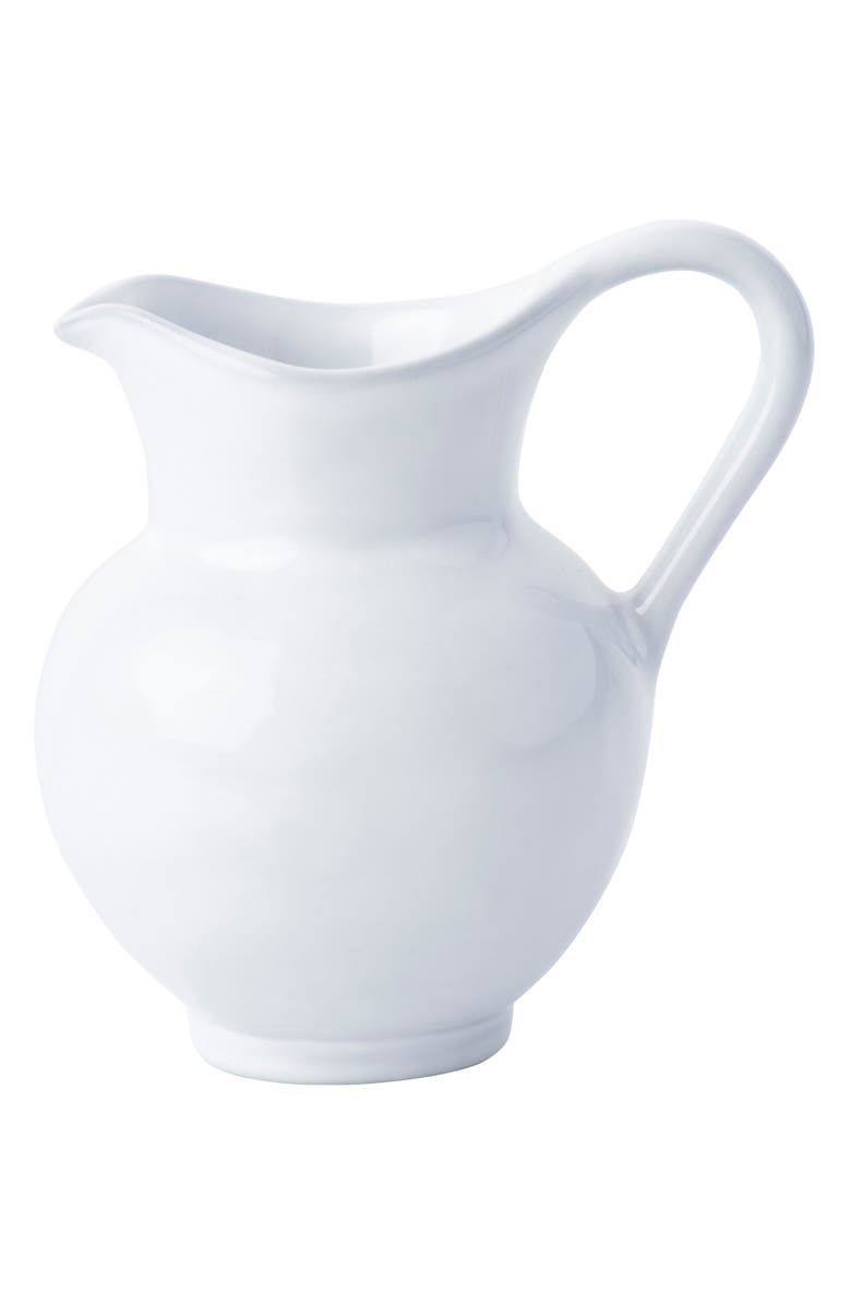 Juliska Quotidien White Truffle Ceramic Creamer, Main, color, 