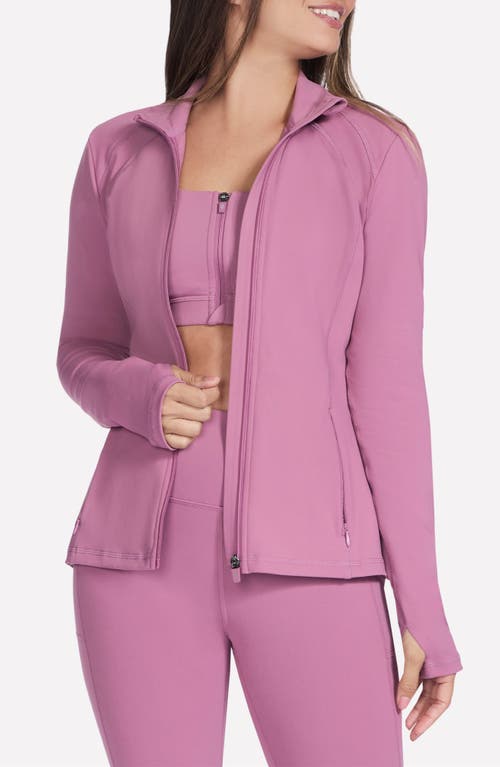 Skechers Go Walk Zip-up Activewear Jacket In Pink