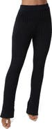 JLUXLABEL Lanah Rib Knit Flare Pants