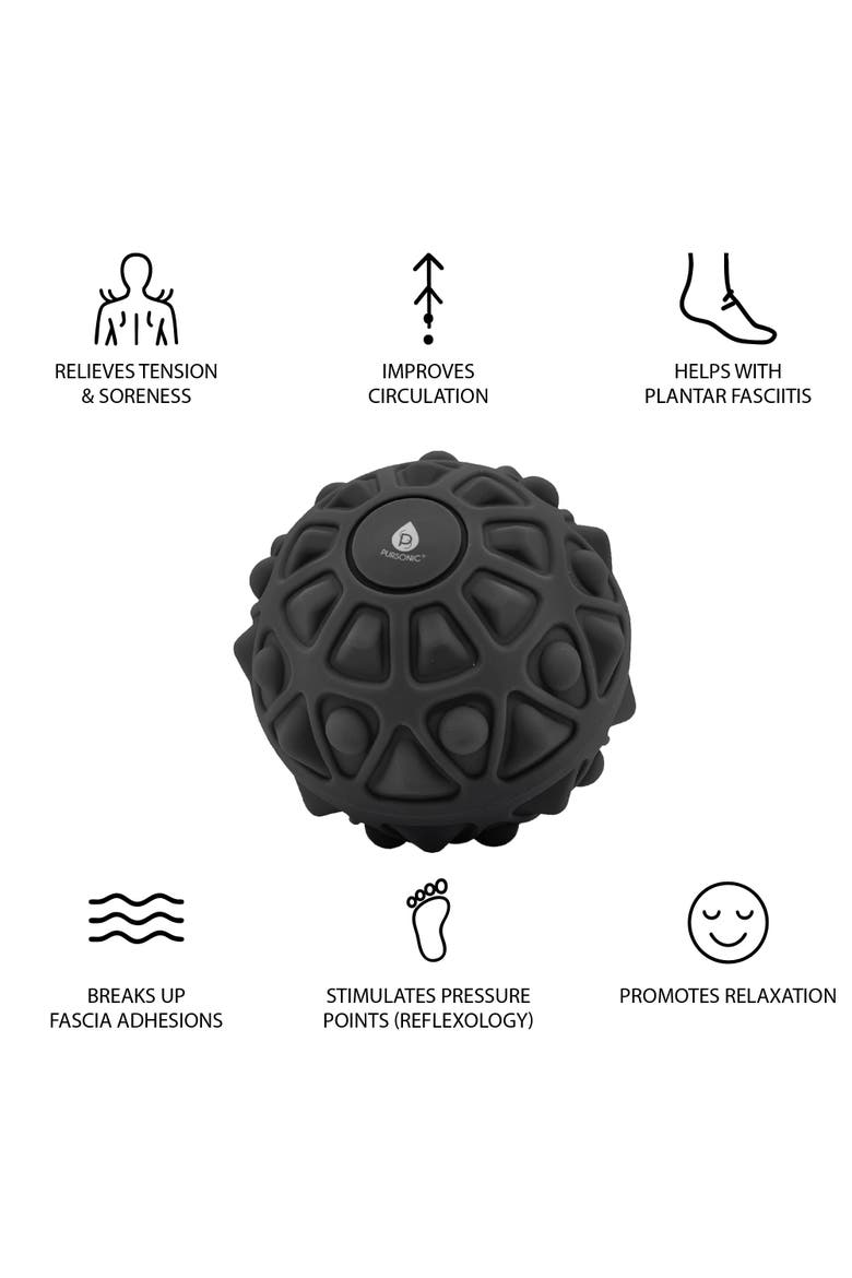 2-Pack Vibrating Massage Balls, Alternate, color, Black