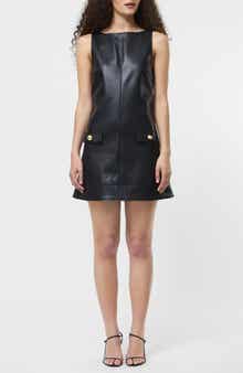 French Connection Dessa Sleeveless Faux Leather Minidress