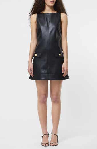 French Connection Dessa Sleeveless Faux Leather Minidress