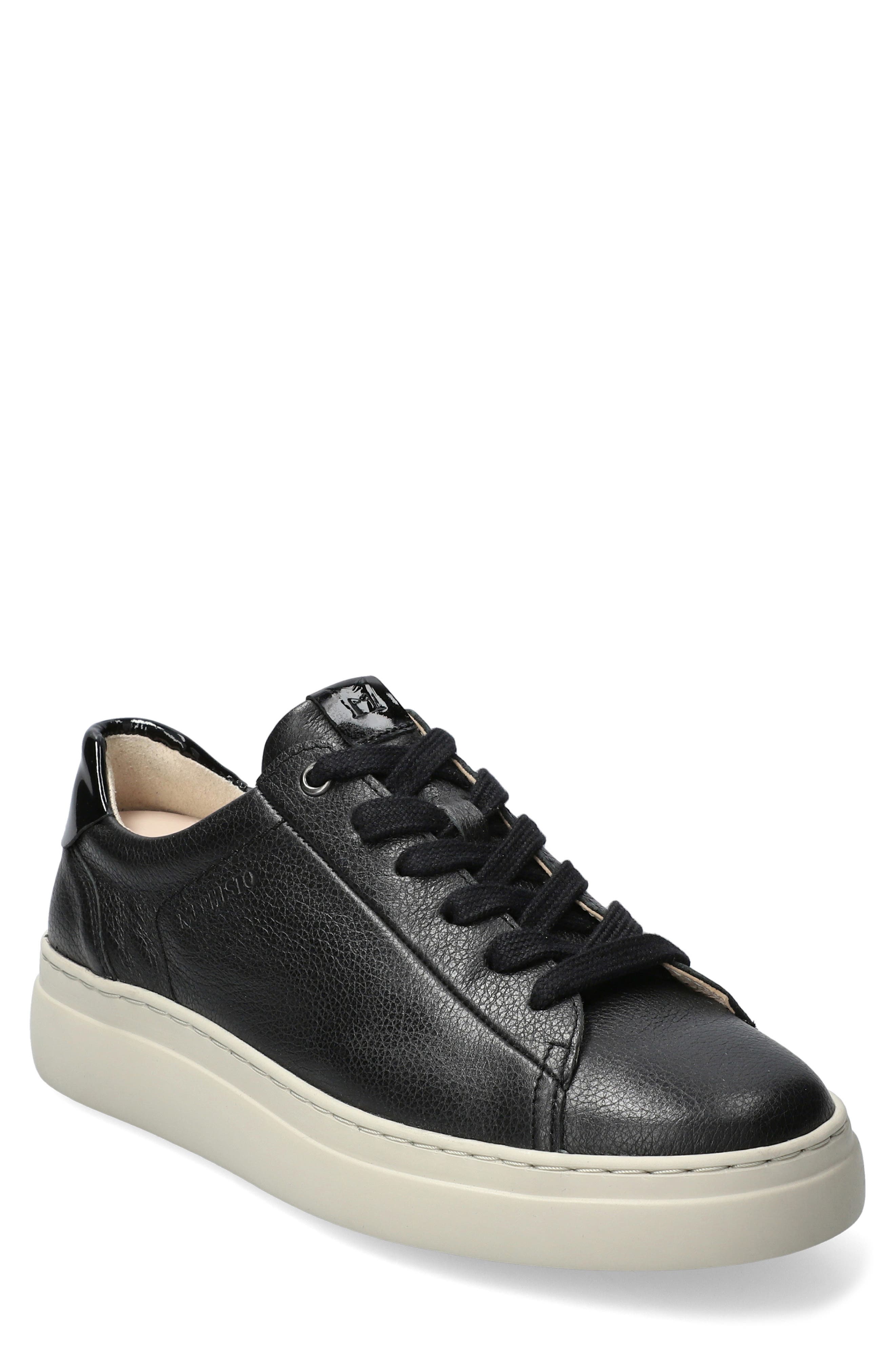 Dotty Lace-Up Sneaker, Main, color, BLACK