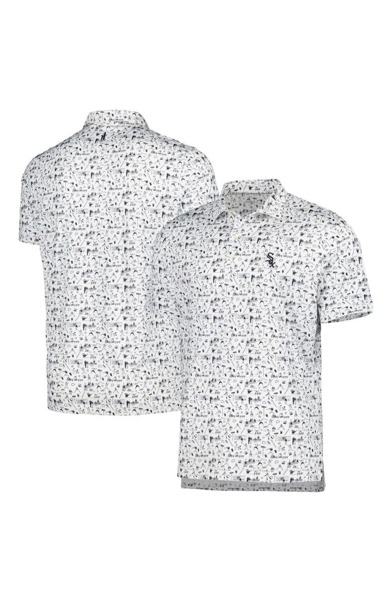 johnnie-O Men's johnnie-O White Chicago White Sox Ballpark Polo, Main, color, 