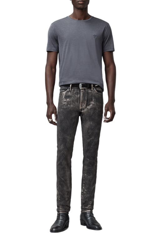 John Varvatos Amato Silk & Cotton T-shirt In Gray