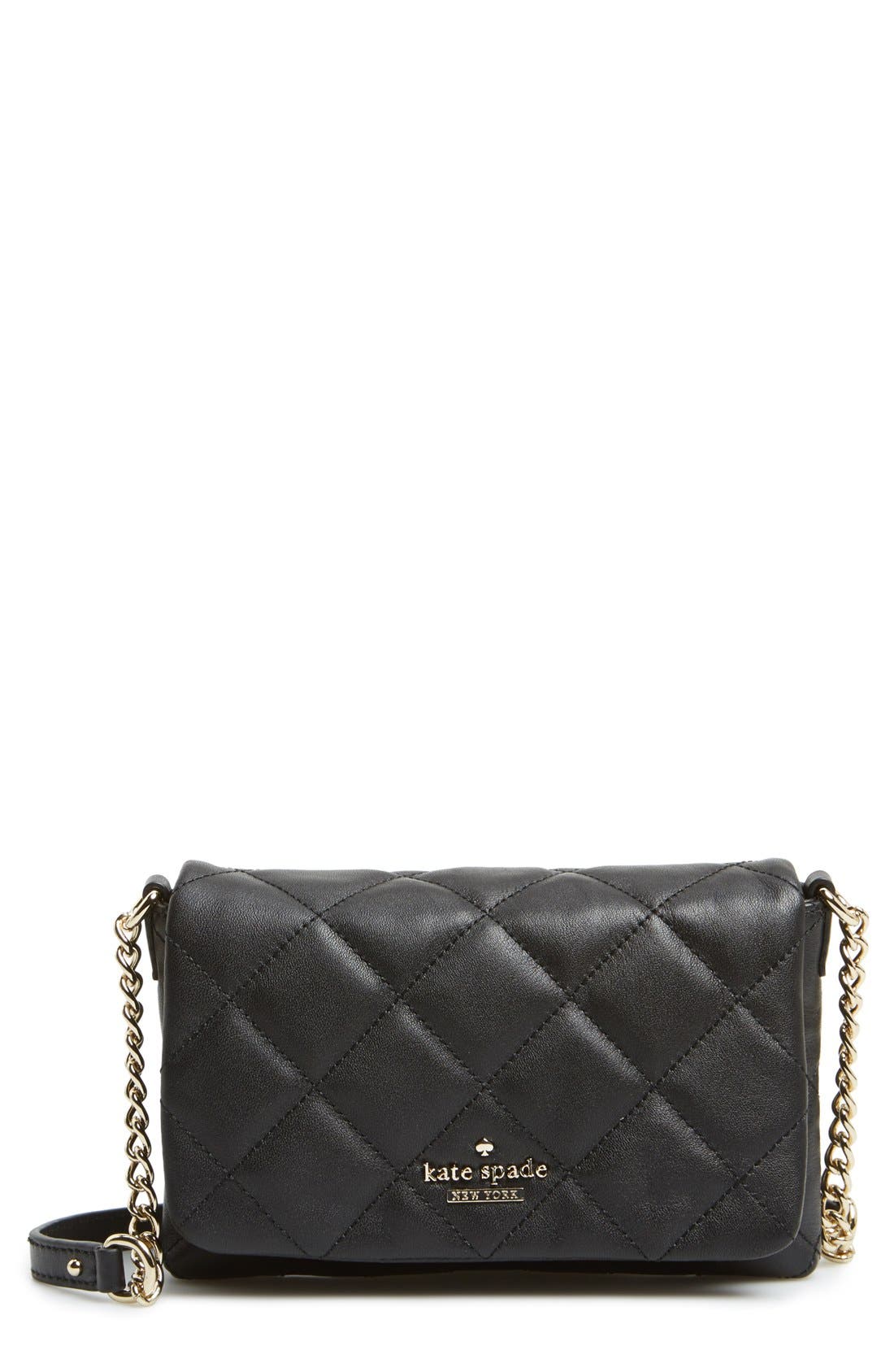 Kate Spade New York 'emerson place - julee' quilted leather crossbody bag, Main, color, 