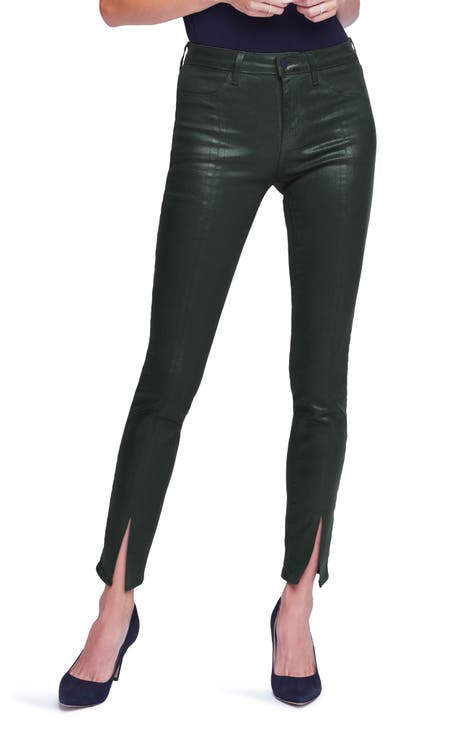 Jyothi High Waist Split Ankle Skinny Jeans