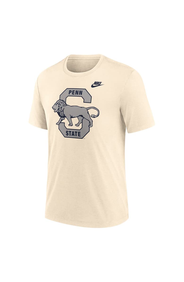 Nike Men's Nike Natural Penn State Nittany Lions Vault Logo Tri-Blend T-Shirt, Alternate, color, Natural