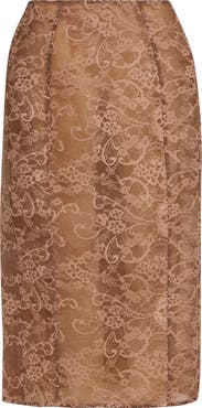 Acne Studios Icasso Sheer Lace Midi Skirt