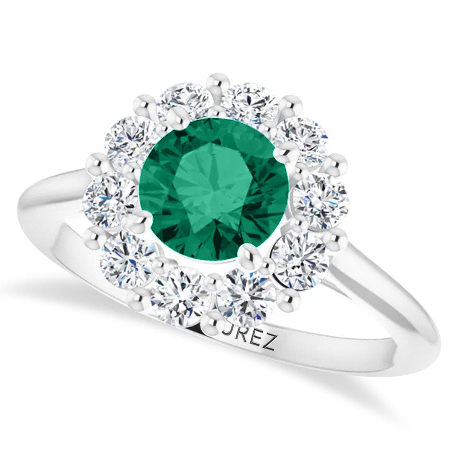 Emerald/White Gold