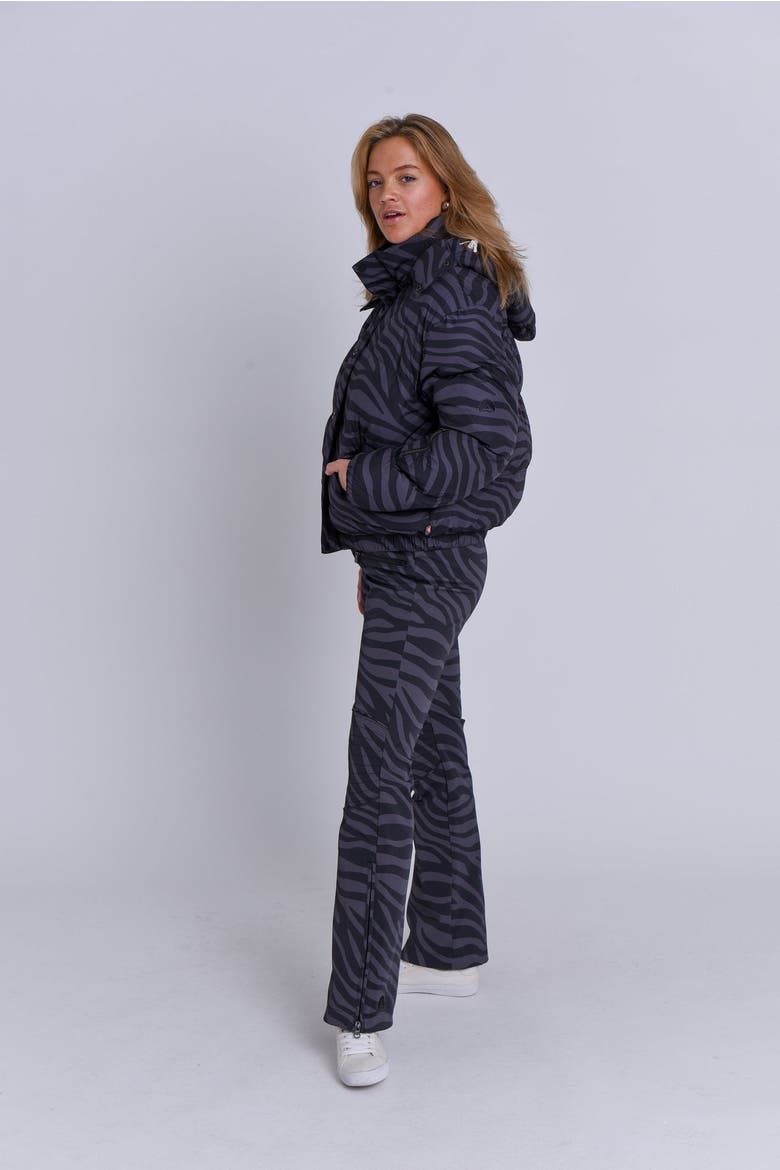 Chic Puffer Jacket Black Tiger, Alternate, color, Black Tiger