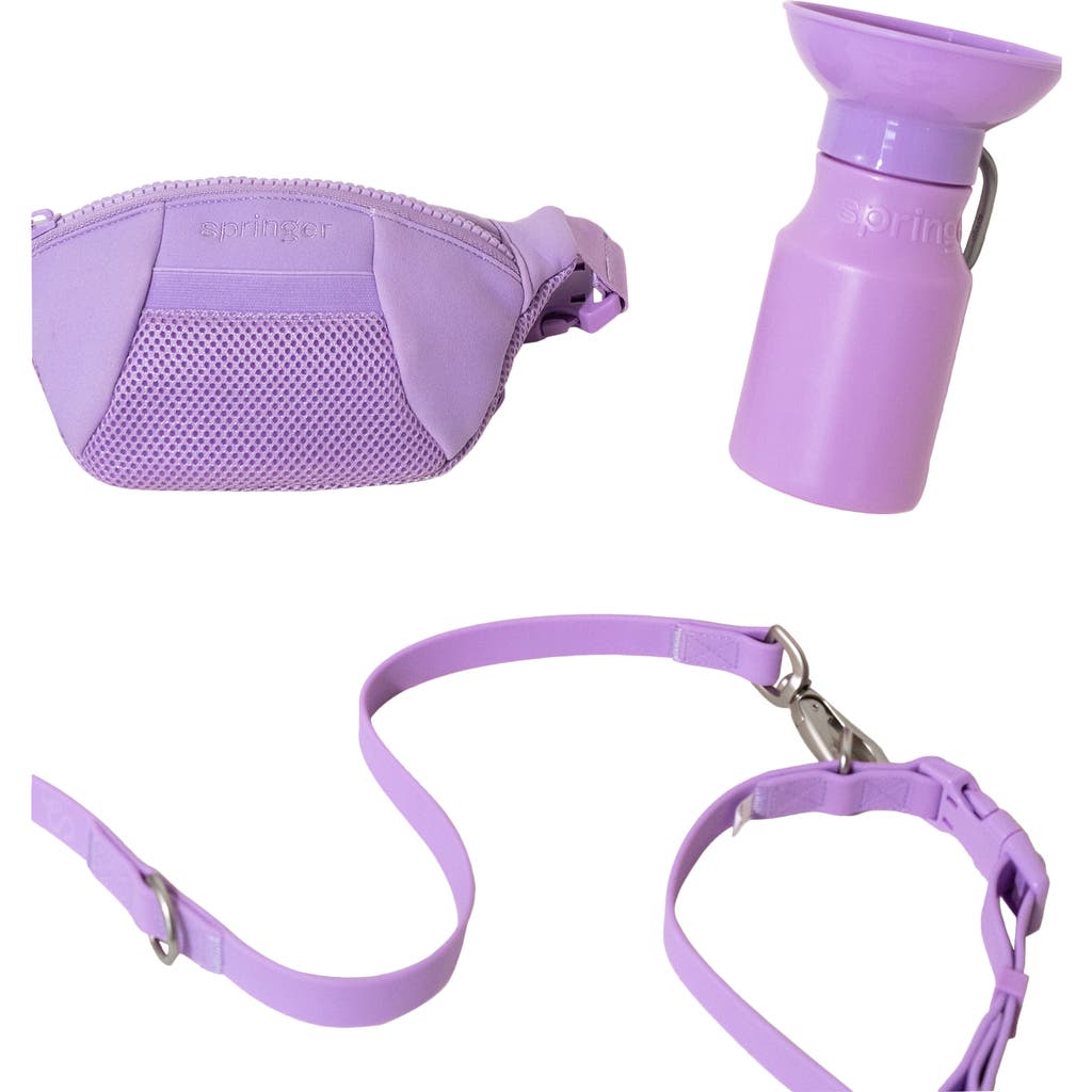 Springer Dog Sling Bag & 15 oz. Water Bottle Set in Lilac  product