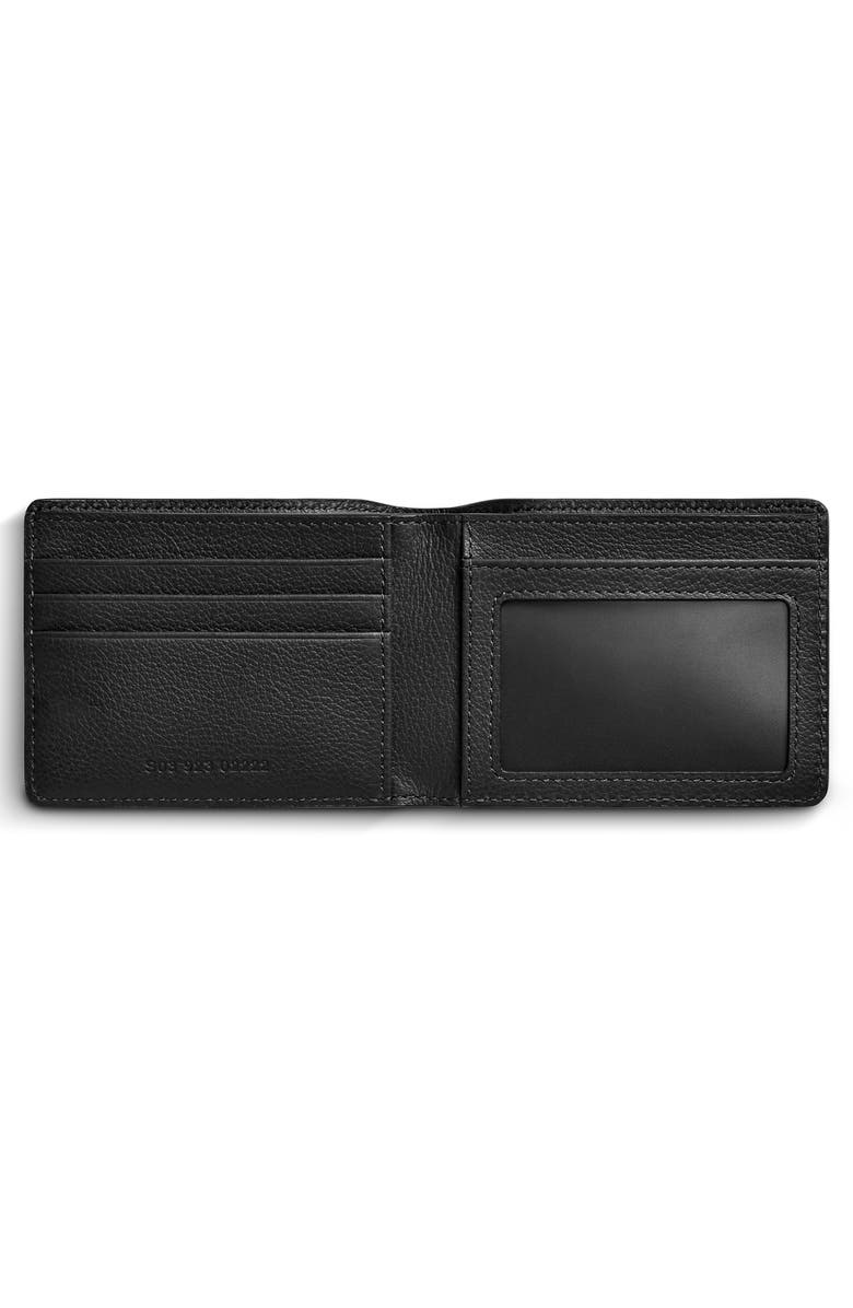 Shinola Canfield Pebble Leather Bifold Wallet, Alternate, color, Black
