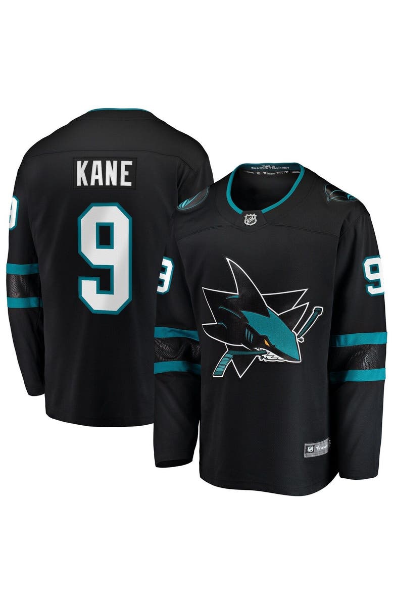 FANATICS Men's Fanatics Branded Evander Kane Black San Jose Sharks Alternate Premier Breakaway Player Jersey, Main, color, 