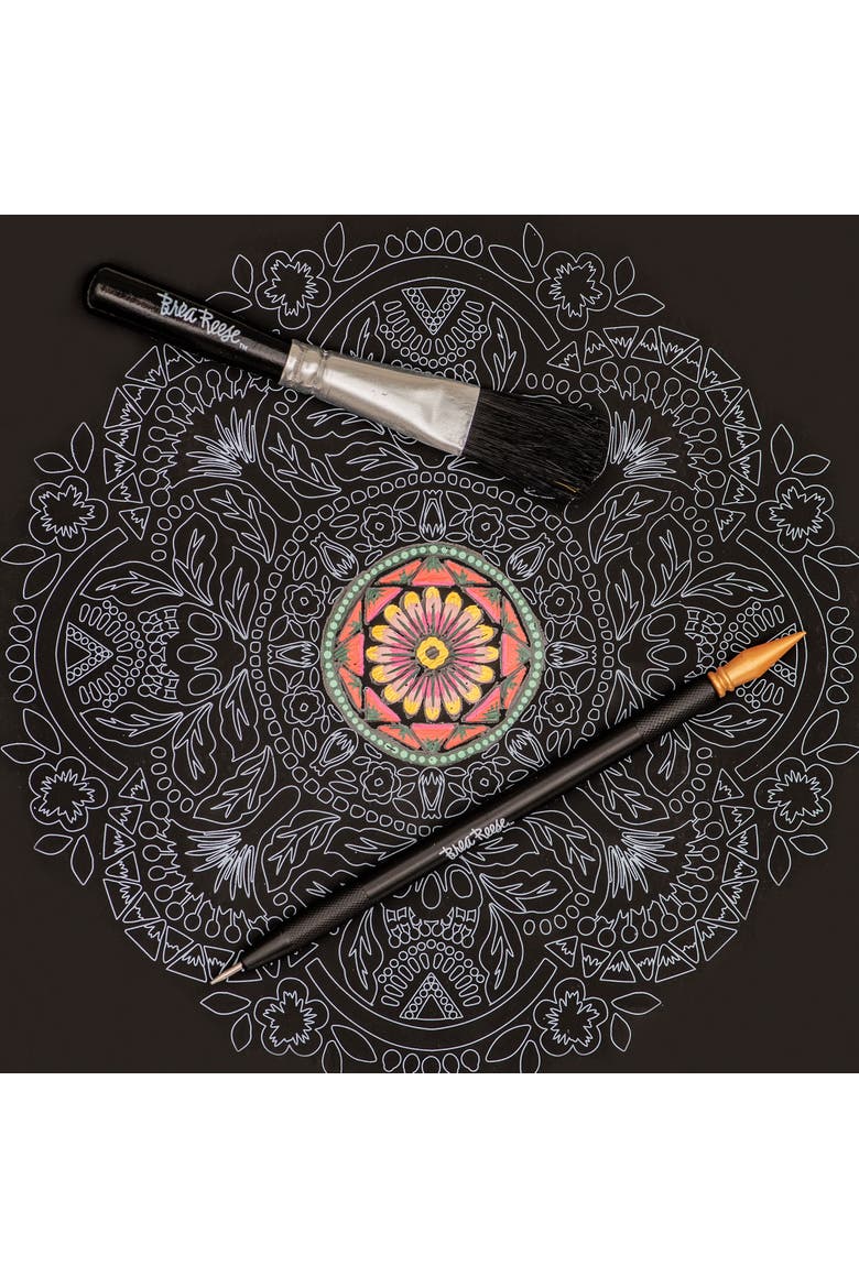Scratch Art Paper Pad Mandala 8X8, 12 Designs, Kids & Adults, Alternate, color, Multicolored
