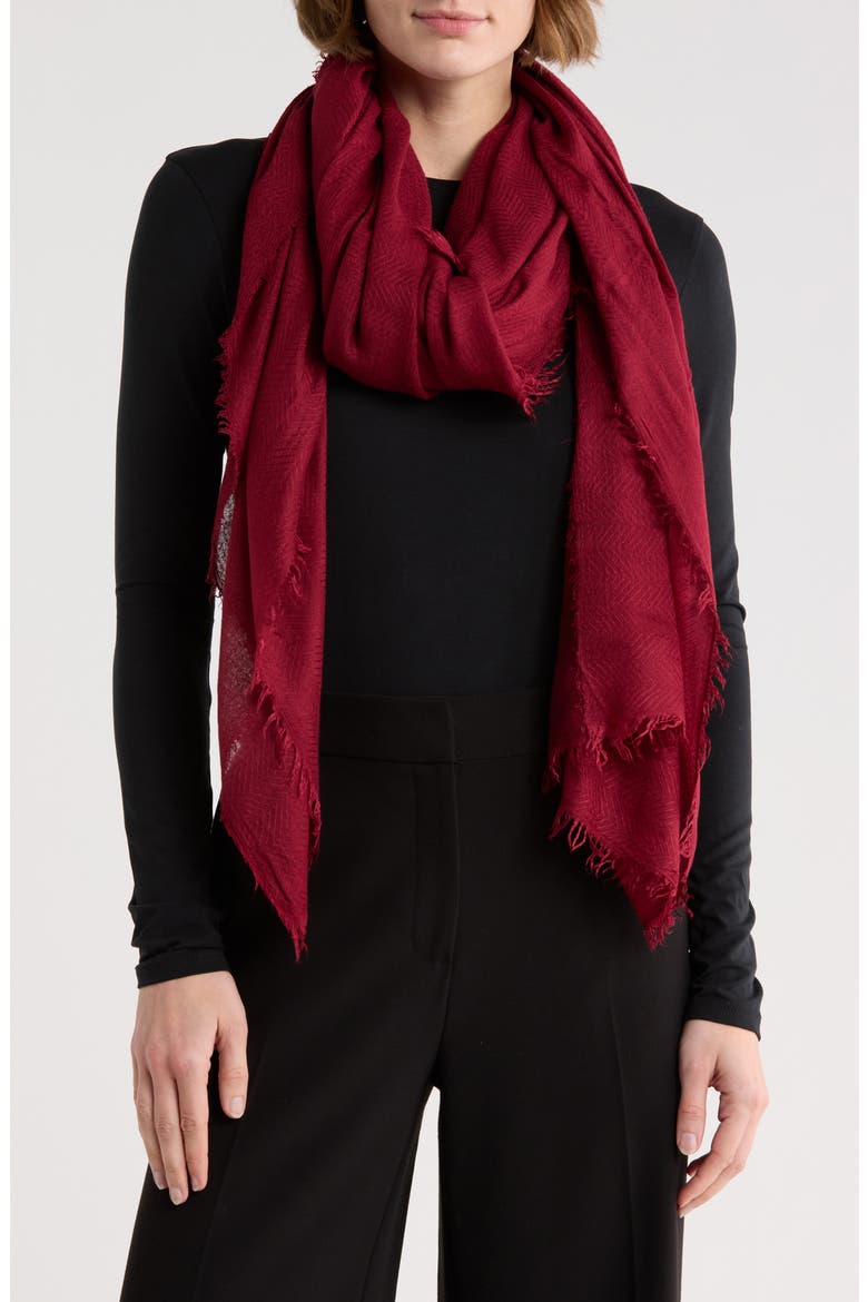 Oversize Scarf, Main, color, BURGUNDY